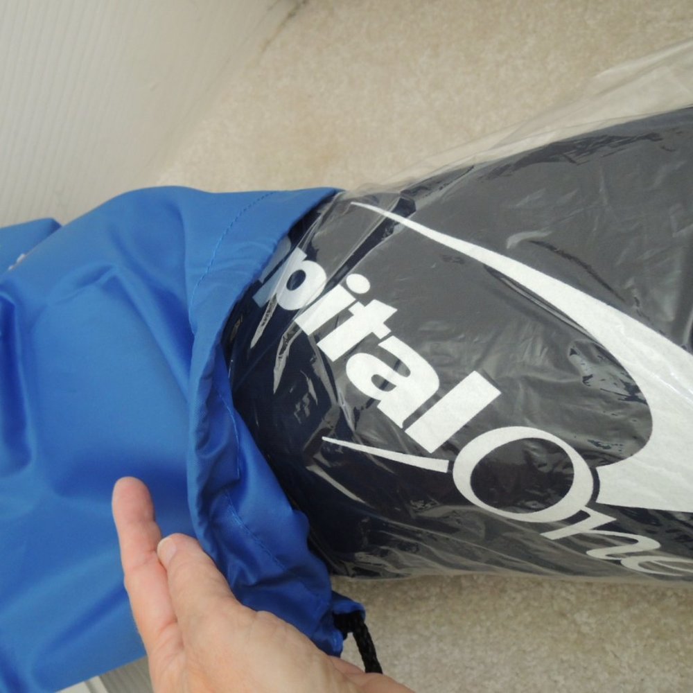 Fleece Blanket Folded Size 13 X 15 in Drawstring Bag - Capital One Promo SEALED